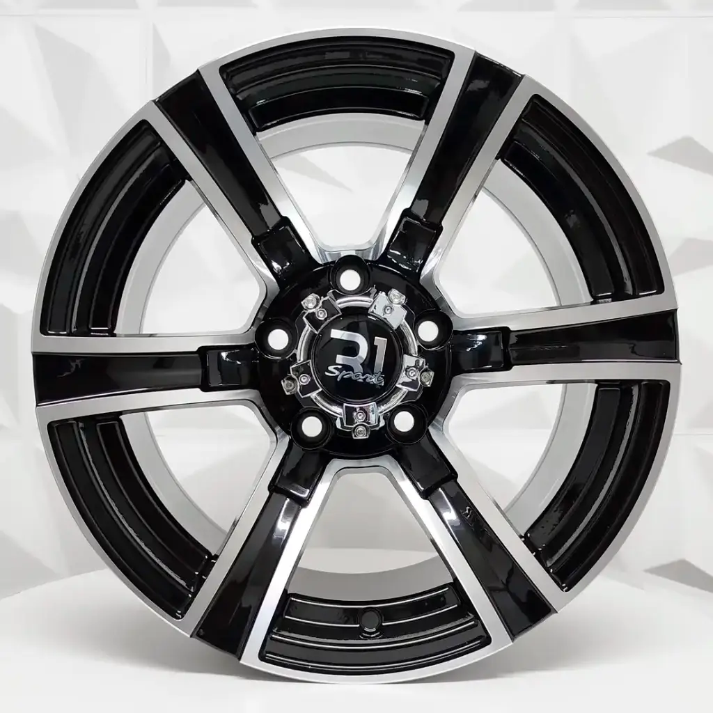 RIN 15X8 6-114.3 R1 SPORT 5968 MACHINE BLACK ET0 CB83