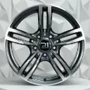 RIN 17X8 5-120 R1 SPORT QC5100 GUNMETAL MACHINE FACE ET35 CB72.6
