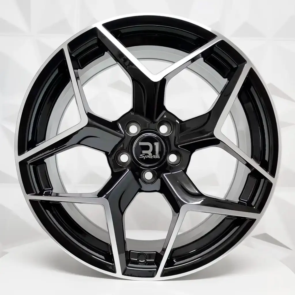 RIN 17X7.5 5-100 R1 SPORT FRRI01 BLACK MACHINE FACE ET35 CB73.1