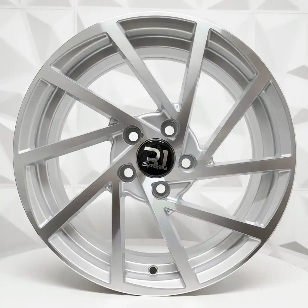 RIN 15X6.5 5-100 R1 SPORT DX345 SILVER MACHINE FACE ET30 CB73.1